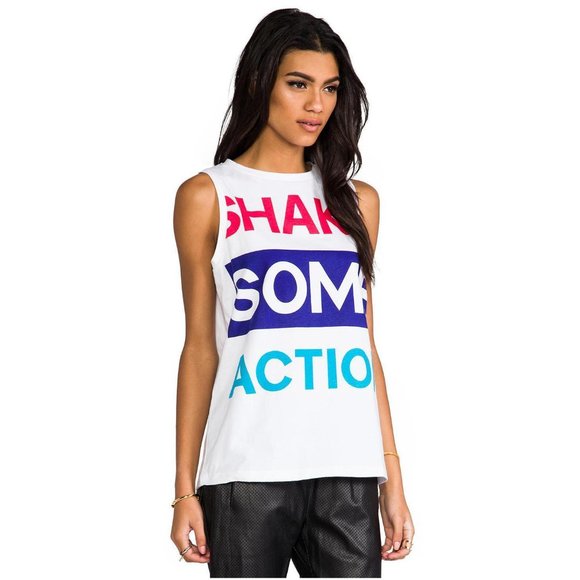 Être Cécile PRESQUE PARISIENNE Shirt Top SHAKE SOME ACTION Cotton Rare ( M ) - Picture 2 of 4